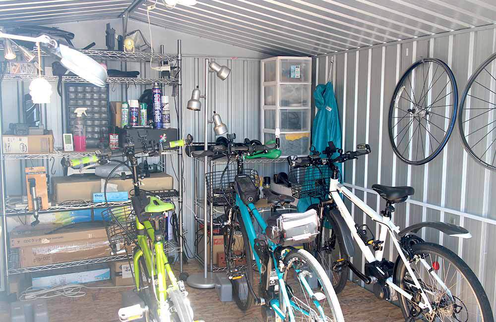 自転車 収納 ガレージ