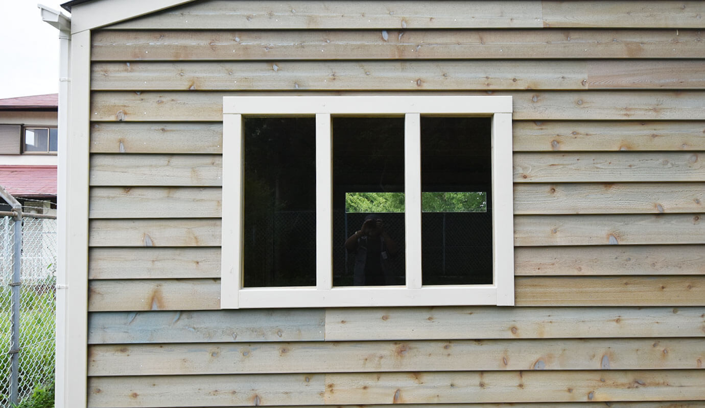 おしゃれな木造物置小屋