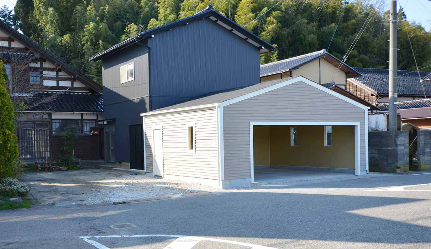 木造ガレージ・車庫・物置・小屋・倉庫