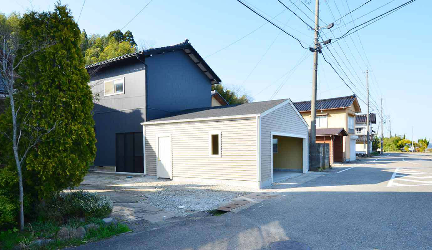 木造ガレージ・車庫・物置・小屋・倉庫